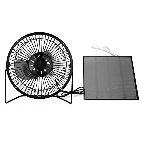 4.5W USB Solar Panel Powered Fan for Camping