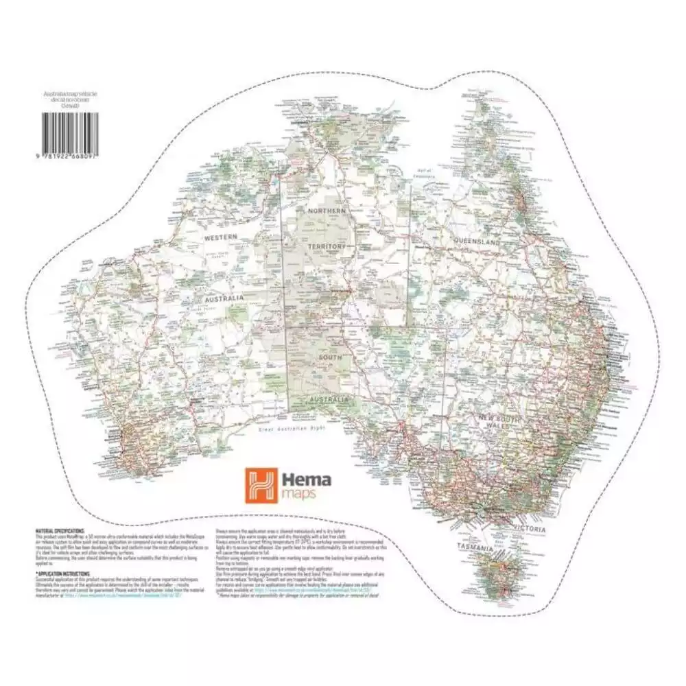 Map of Australia Sticker